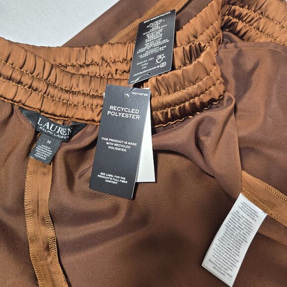 Lauren Ralph Lauren Brown Wide Leg Pants - Picture 11 of 16